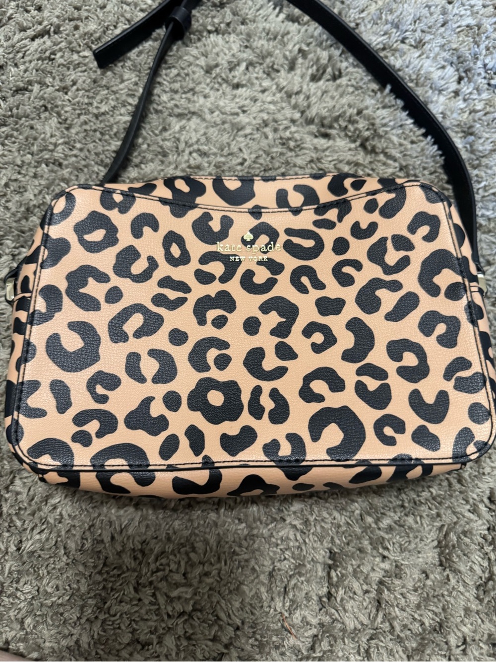 Kate Spade Madison Leopard Print Crossbody Bag